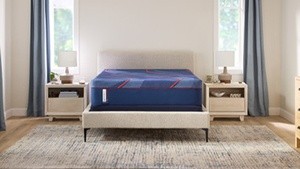 A Posturepedic Elite mattress in a styled room