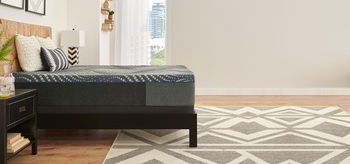 Sealy Posturepedic Plus Mattress on a Stable Support Flat Foundation