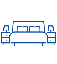 Home Delivery icon - blue