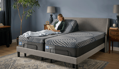 woman reading in bed